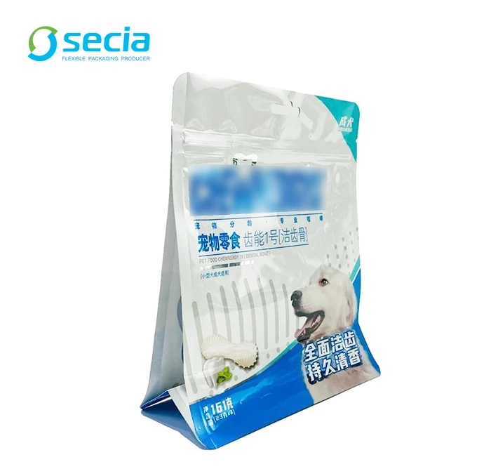 Pet Treat Flat-Bottom Zipper Pouch
