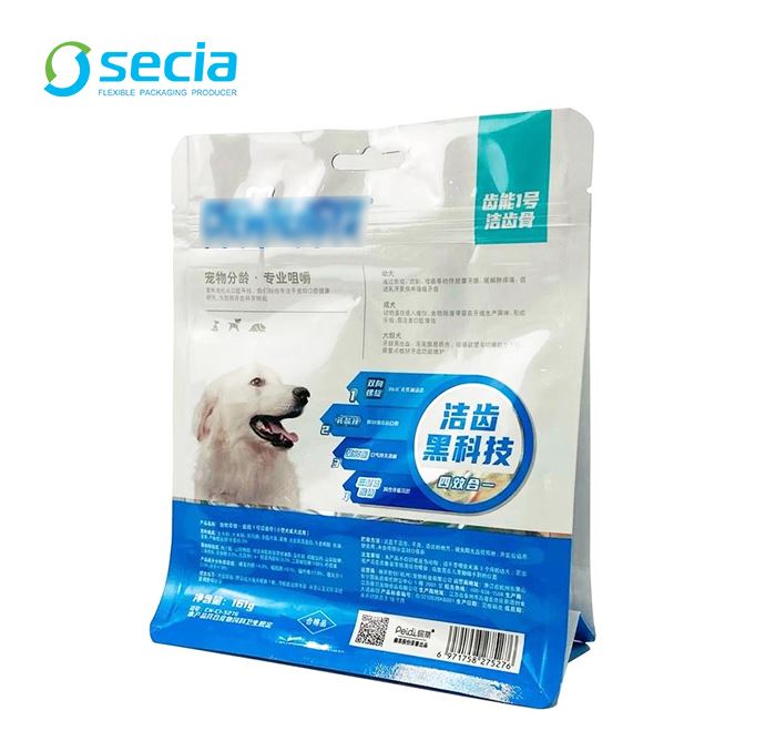 Pet Treat Flat-שקית רוכסן תחתית